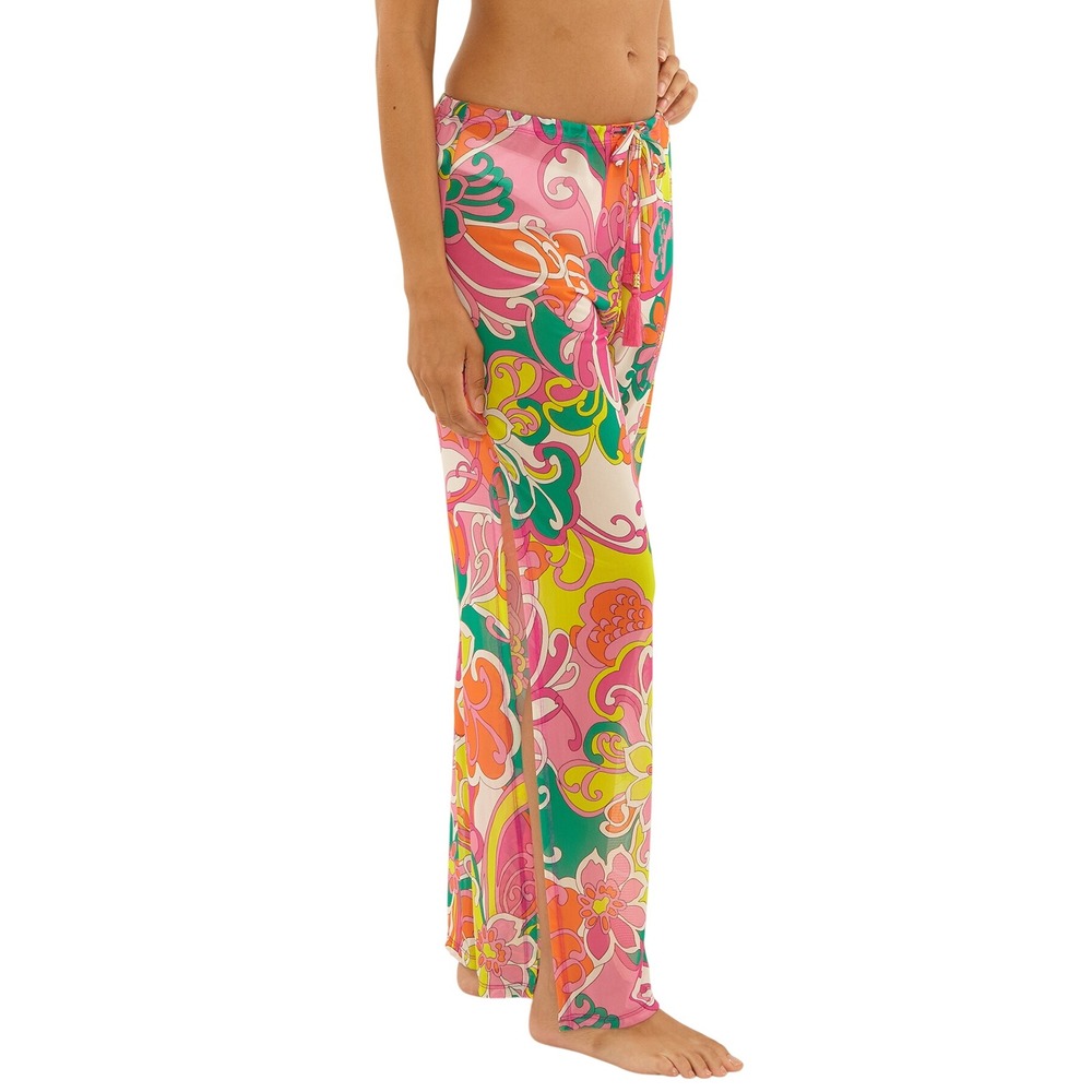 TRINA TURK ELARA MESH PANT NWOT Swim Cover Up Women's Size Medium - Picture 4 of 6